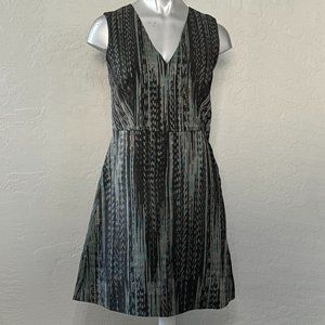 DKNY Green & Black A-Line Dress